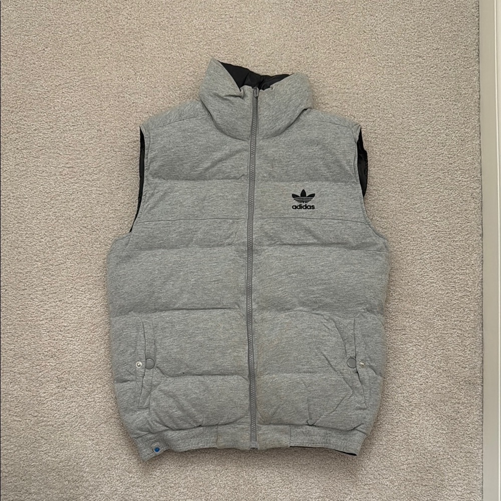 Adidas Men's Gray Puffer Vest